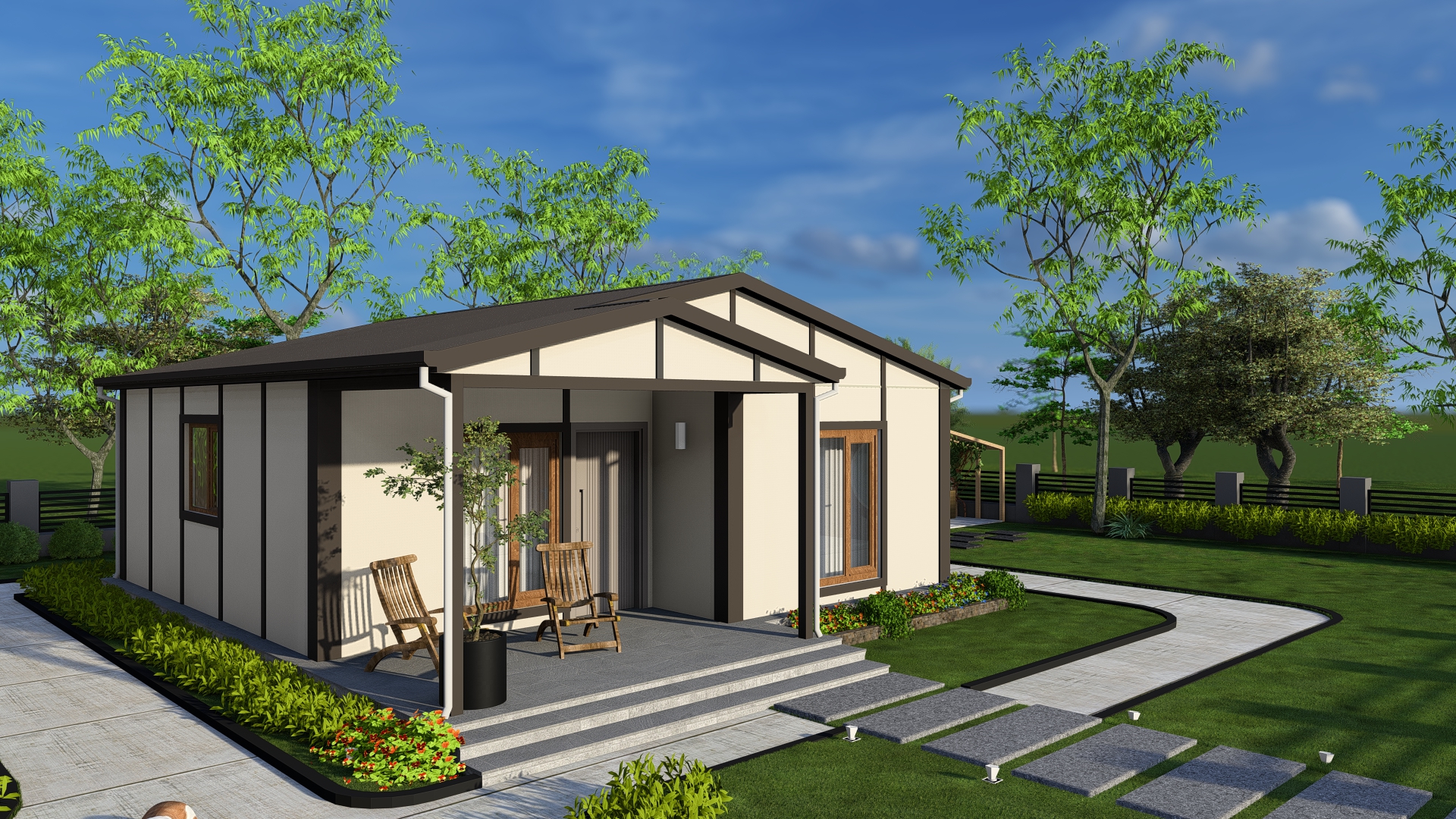 64 m² PREFABRİK EV